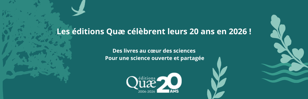 Bannière pour les 20 ans de Quae