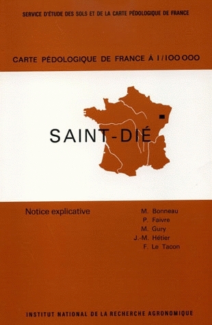 Soil Map of France, 1/100 000 - Maurice Bonneau, Pierre Faivre, Jean-Marie Hétier - Inra