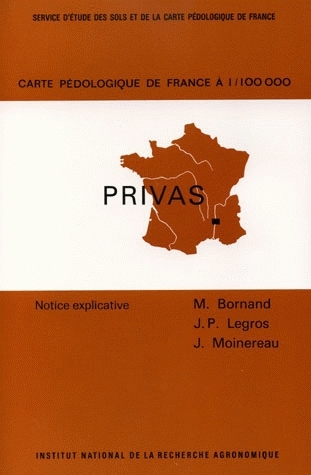 Carte pédologique de France au 1/100 000 - Michel Bornand, Jean-Paul Legros, Jacques Moinereau - Inra